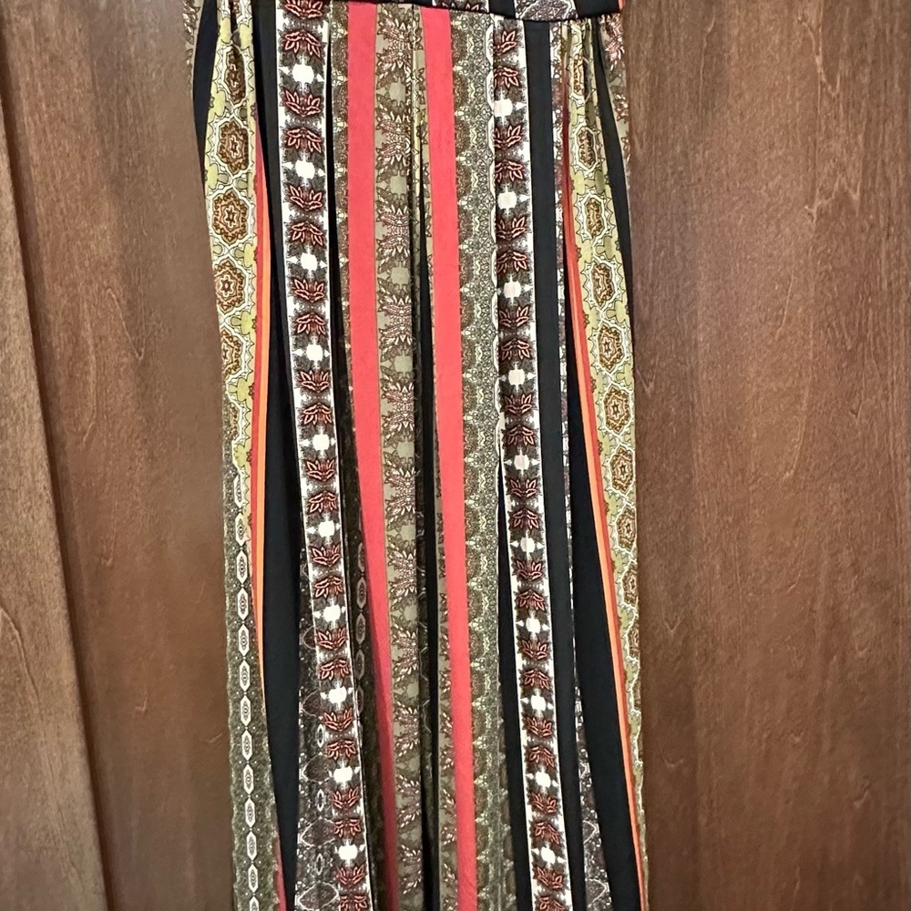 Magaschoni Black and Green Maxi Dress